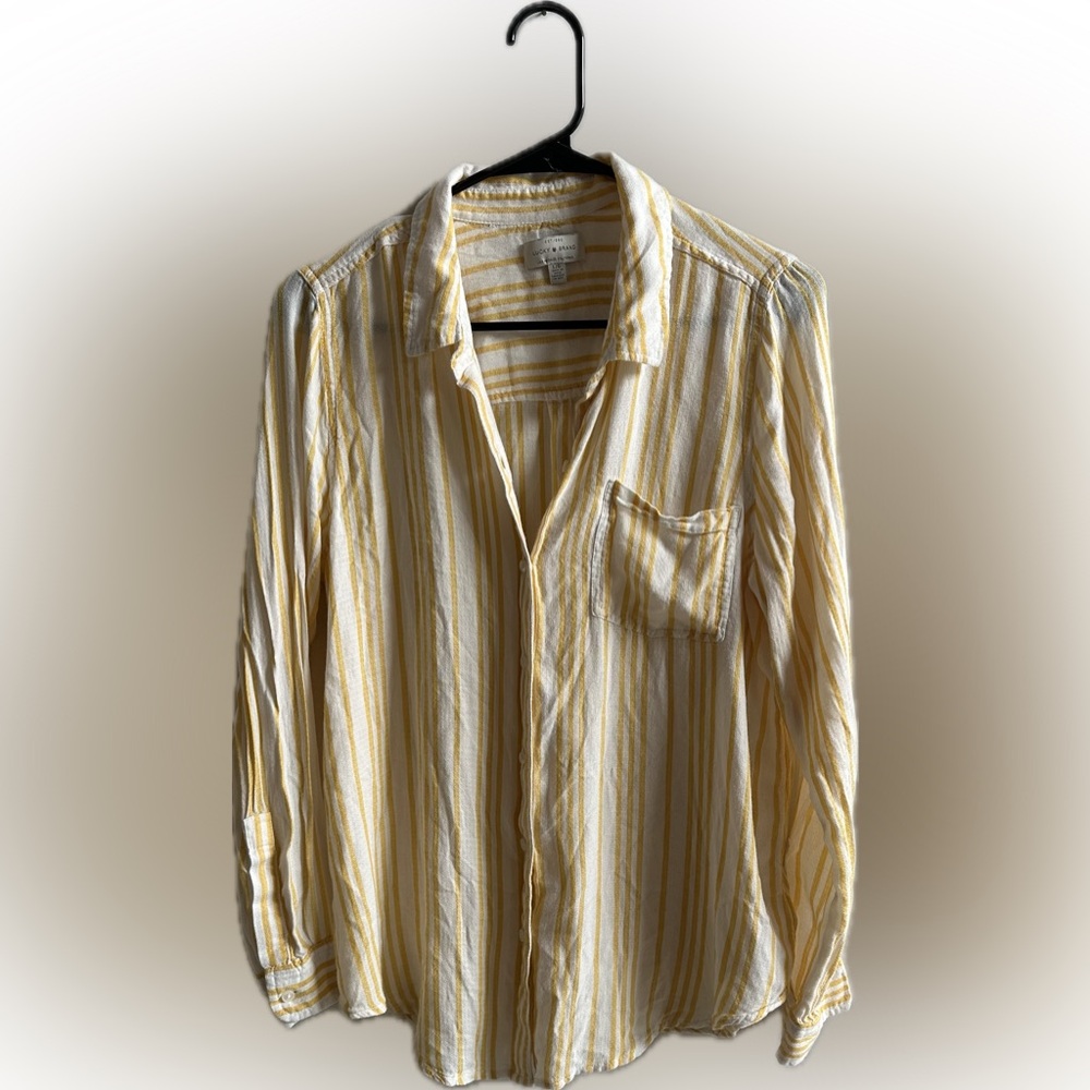 Lucky Brand Button Long Sleeve Shirt Women's Size L
